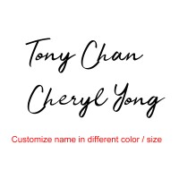 Vinyl Customize English Name Sticker for MTB Carbon Road Bike Bicycle Cycling Race Decals Water Proof 2pcs